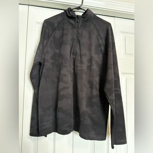 All In Motion Quarter Zip Black Camo